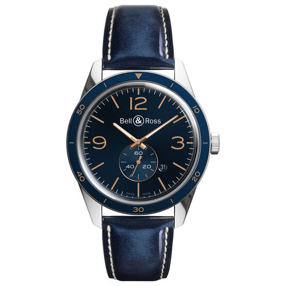 BELL & ROSS Watch replica BR 123 AÉRONAVALE BRV123-BLU-ST/SCA